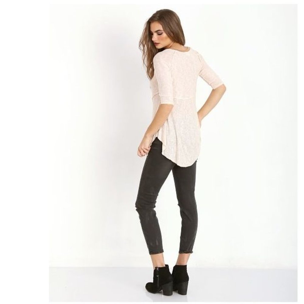 221 FREE PEOPLE Tea Weekends Layering Tee Tunic sz XS - Picture 11 of 13